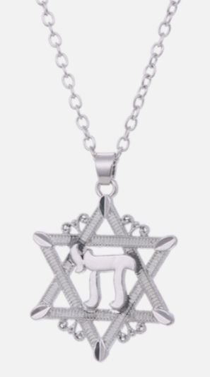 картинка 13 Подвеска хай в звезде давида серебристый от магазина Бронная.Shop+