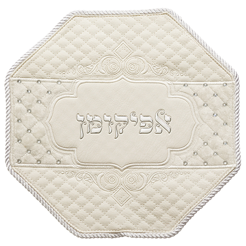 картинка покрывало для афикомана иск.кожа белое от магазина Бронная.Shop+