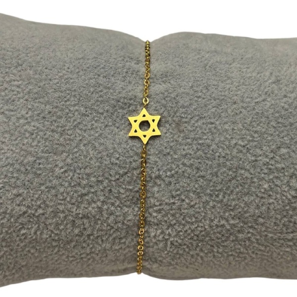 картинка Браслет звезда Давида желтая от магазина Бронная.Shop+