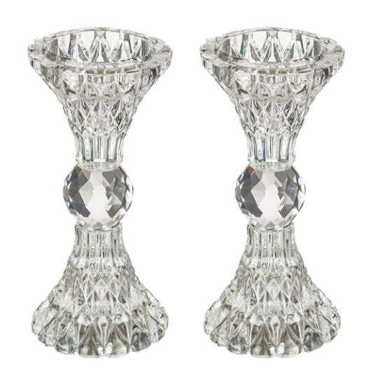 картинка Подсвечники хрусталь с шариками в центре от магазина Бронная.Shop+