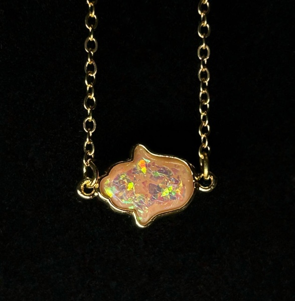 картинка 4 Подвеска хамса розовая от магазина Бронная.Shop+