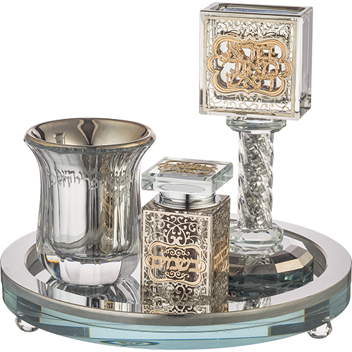 картинка Набор для авдала хрусталь и золотой узор от магазина Бронная.Shop+