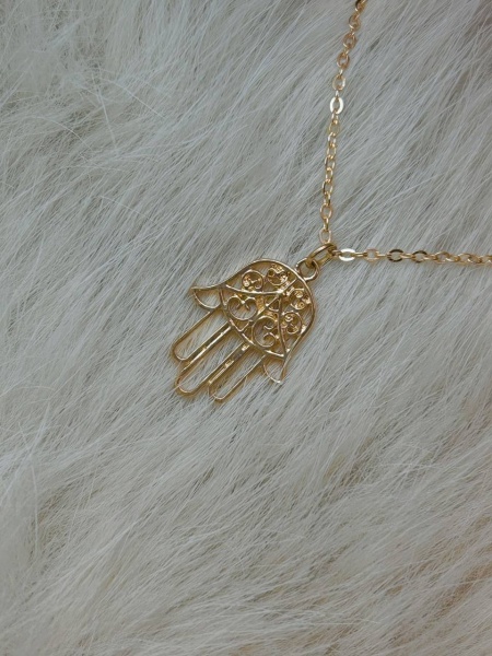 картинка 11 Подвеска хамса большая розовая от магазина Бронная.Shop+