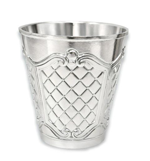 картинка Стакан для кидуш никель ромбы 90 мл от магазина Бронная.Shop+