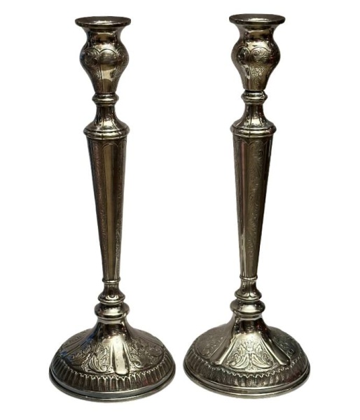 картинка Подсвечники серебро большие (30 см) - пара от магазина Бронная.Shop+