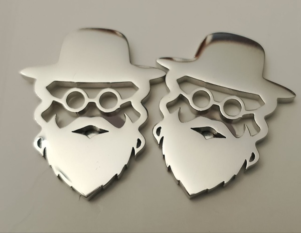 картинка Запонки раввин серебристые от магазина Бронная.Shop+