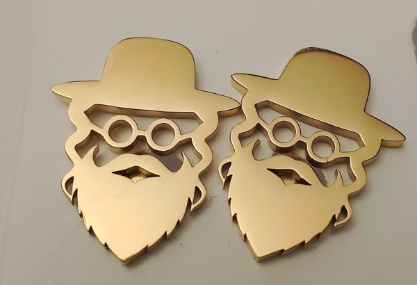 картинка Запонки раввин золотистые от магазина Бронная.Shop+