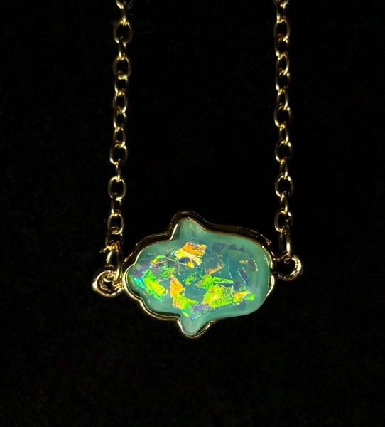 картинка 5 Подвеска хамса голубая от магазина Бронная.Shop+