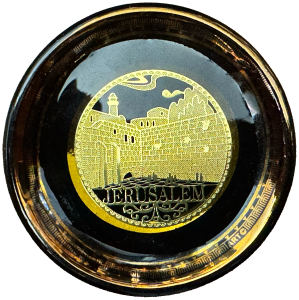 картинка магнит круглая тарелка Jerusalem от магазина Бронная.Shop+