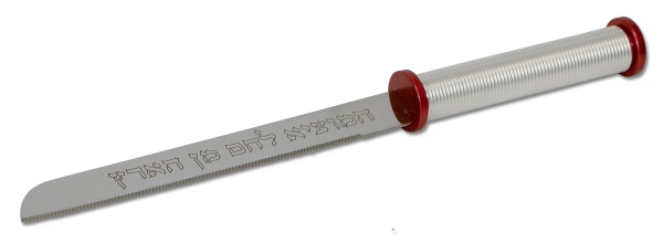 картинка Нож для халы Амоци с красной отделкой от магазина Бронная.Shop+