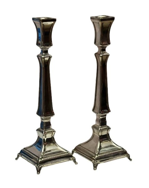 картинка Подсвечники серебро маленькие (22 см) - пара от магазина Бронная.Shop+
